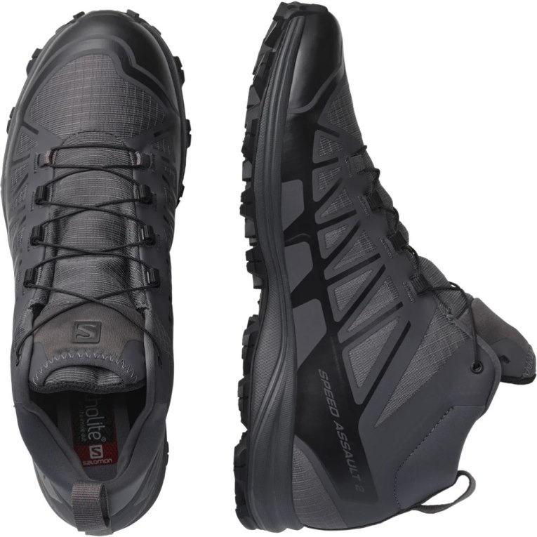 Black Salomon Speed Assault 2 Men's Tactical Boots | IE HA8697